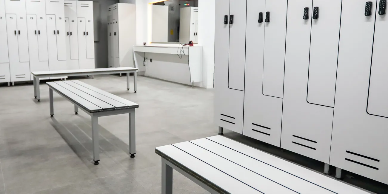 Locker room cleaning