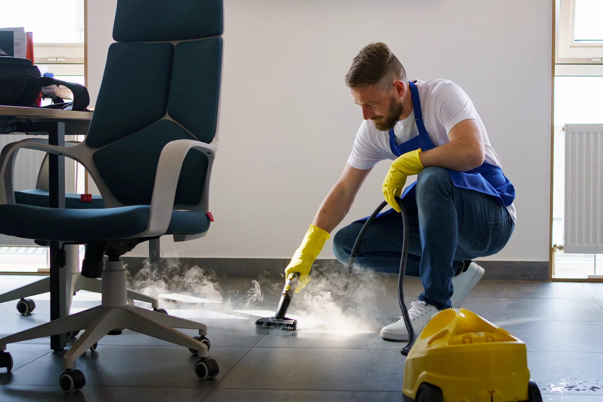 Deep bathroom cleaning