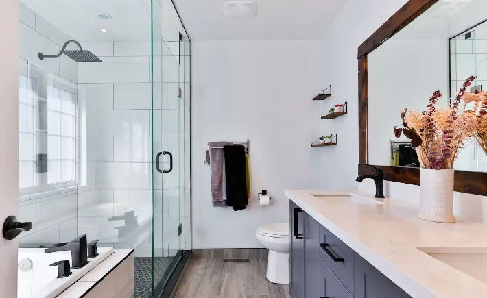 Deep bathroom cleaning